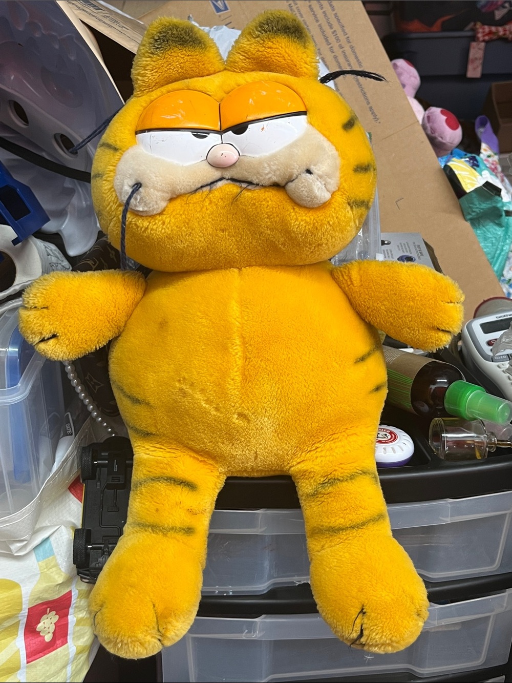 Garfield Plush Stuffed Animal - Bright Yellow Cozy Cat Plush